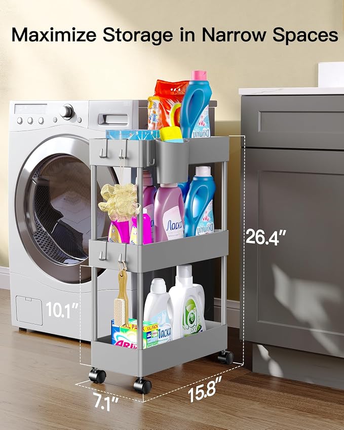 Pipishell Slim Storage Cart - Image 3