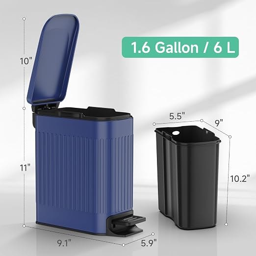 TIPGO Slim Bathroom Trash Can - Image 5