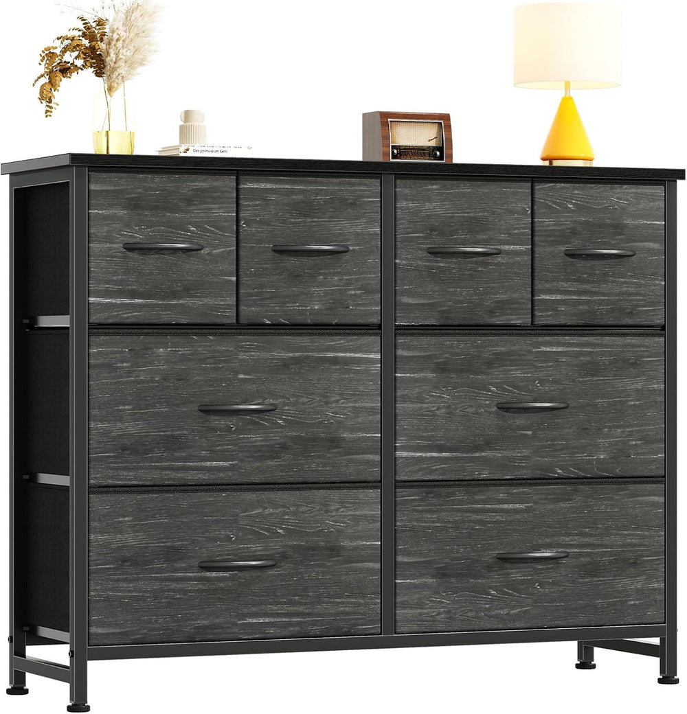 DUMOS Dresser for Bedroom with 8 Fabric Drawers, Wide Fabric Dresser