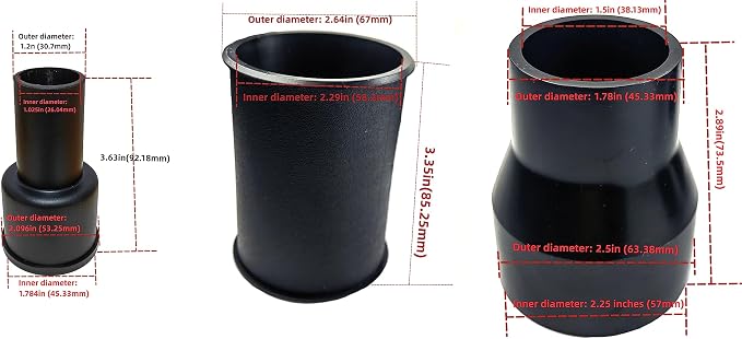 palart 3 Piece Vacuum Adapter Combo Kit Fits Wet Dry Vacuum Cleaners Connector - Image 6