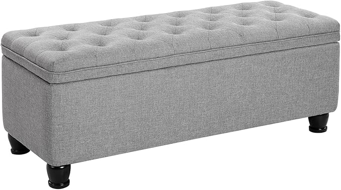 SONGMICS Storage Ottoman, Storage Bench, Tufted Entryway Bedroom Bench by SONGMICSbySONGMICSHOME