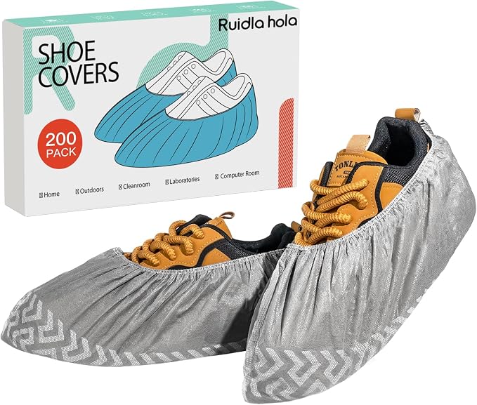 Shoe Covers Disposable 200 Pack, Non-Woven Booties by Unknown