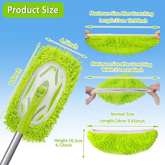 Reusable Dry Sweeping Cloths Microfiber Wet Mop Pads Compatible - Image 2