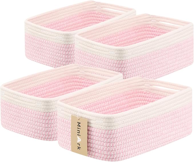 Small Storage Baskets for Organizing | Closet Organizer Bins | Shelf Toy Basket by MiniArkStorageBasketsHome