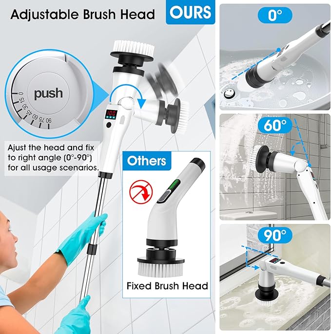 Electric Spin Scrubber, Shower Scrubber - Image 5