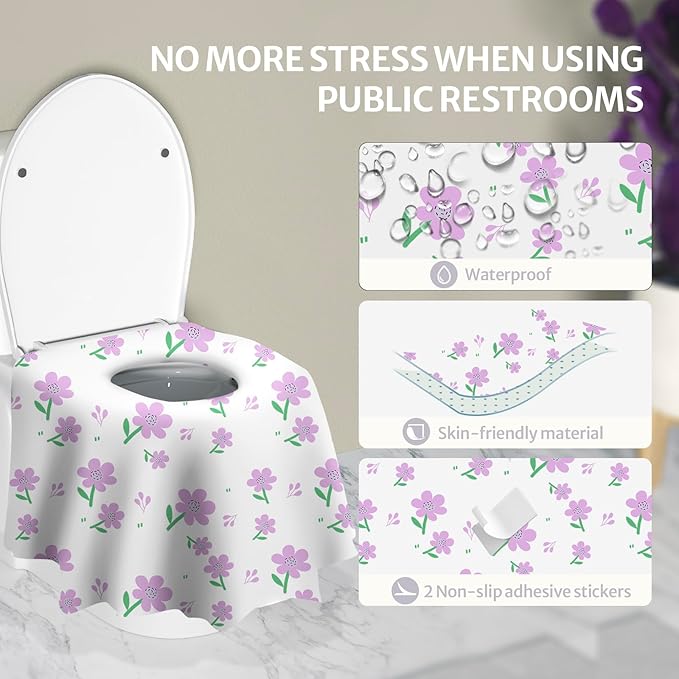Blissful Diary 20 Pcs Toilet Seat Covers Disposable - Image 3