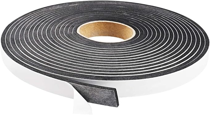 Foam Seal Tape 26 Feet Long, 1/2 Inch Wide x 1/8 Inch High Density Foam Strip by YIJUHOU
