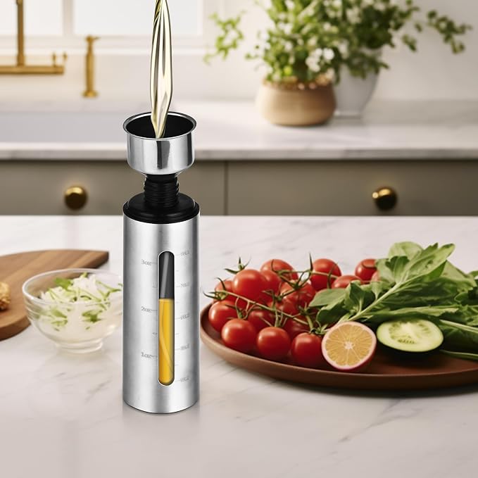 Oil Bottle for Cooking, 100ml Stainless Steel Cooking Oil Spray Bottle for - Image 7