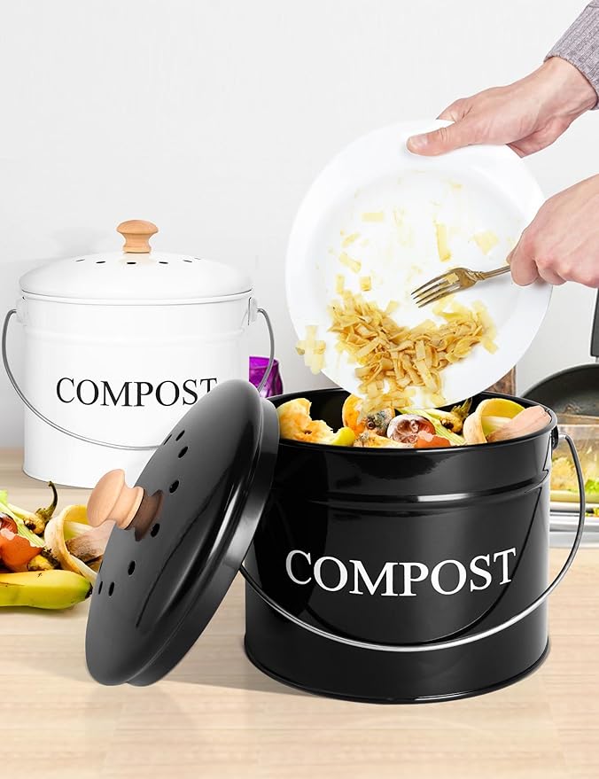Compost Bin - 1 Gallon Countertop Composter - Image 4