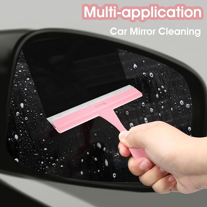 5" Silicone Shower Squeegee for Glass Doors & Car Windows - Image 3