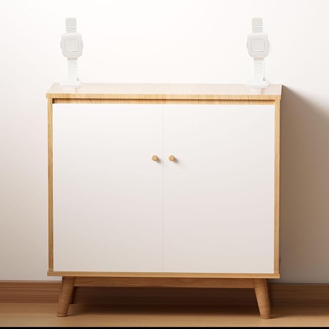 Upgraded No Drill Adhesive Furniture Anchor, Adjustable Anti Tip Furniture Wall - Image 9