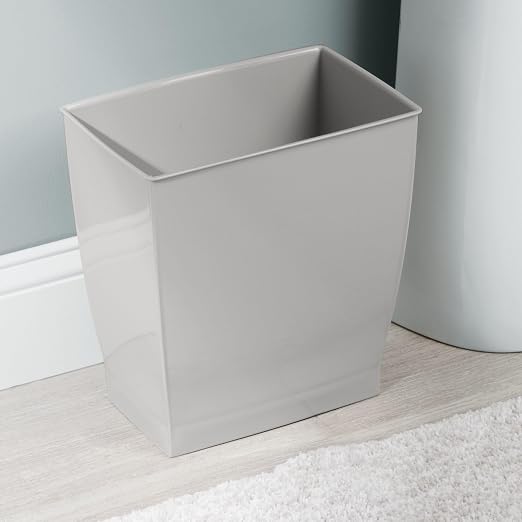 iDesign Small Rectangular Bathroom Trash Cans - Image 5