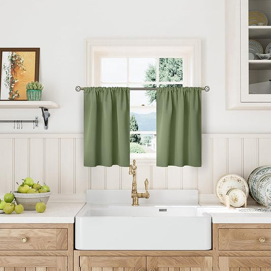 BGment Olive Green Blackout Curtains - Image 2