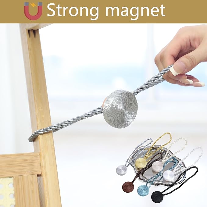 Magnetic Curtain Tiebacks - 12mm Magnetic Tie Backs - Image 3
