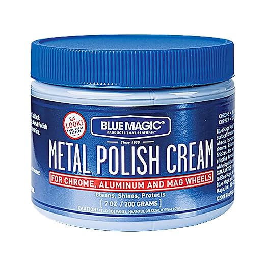Blue Magic 400 Metal Polish Cream Non-Abrasive Tarnish and Oxidation Remover by BlueMagic