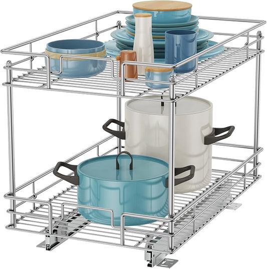 ROOMTEC Pull Out Cabinet Organizer, Kitchen Cabinet Organizer and Storage by ROOMTEC