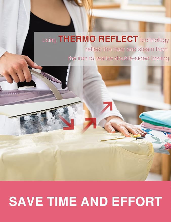 Extra Thick Ironing Board Cover and Pad, Resist Scorching and Staining - Image 2
