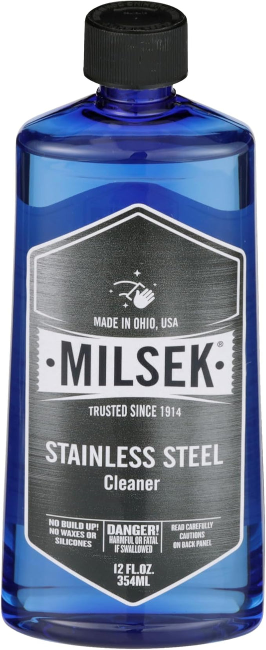 Milsek Stainless Steel Cleaner & Microfiber Cloth - Image 2