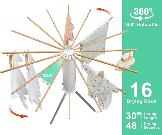 Cylinder Tripod Clothes Drying Rack