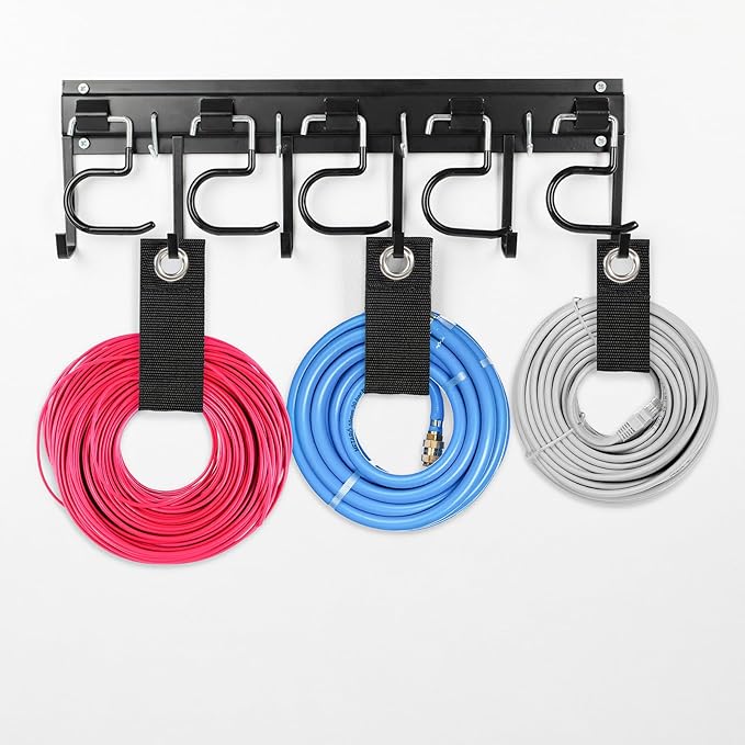 LEYU Metal Garage Tool Organizer Wall Mount, 2 Pack Garden Tool Organizer - Image 6