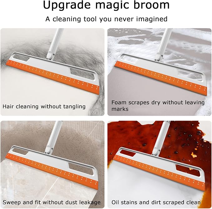 Multifunction Magic Broom, Silicone Floor Squeegee, Air Broom, Rubber Squeegee - Image 3