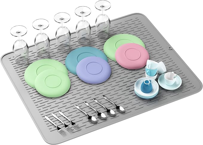 Monster Mat Extra Large Silicone Dish Drying Mat – Heavy Duty & Fast-Drying - Image 3