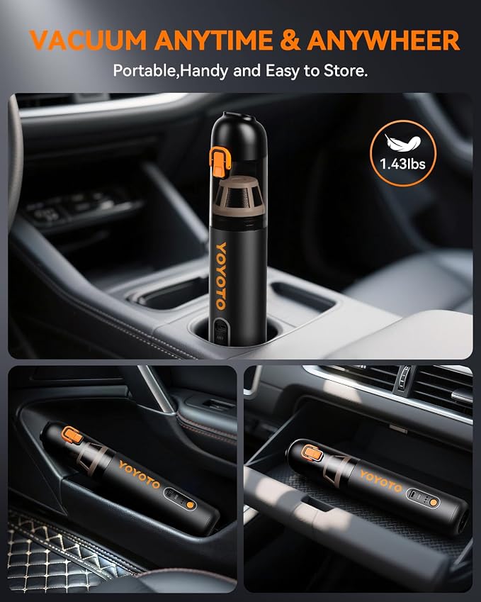 Car Vacuum, Handheld Vacuum Cordless - Image 7