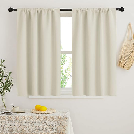RYB HOME Small Window Curtains Blackout by RYBHOME
