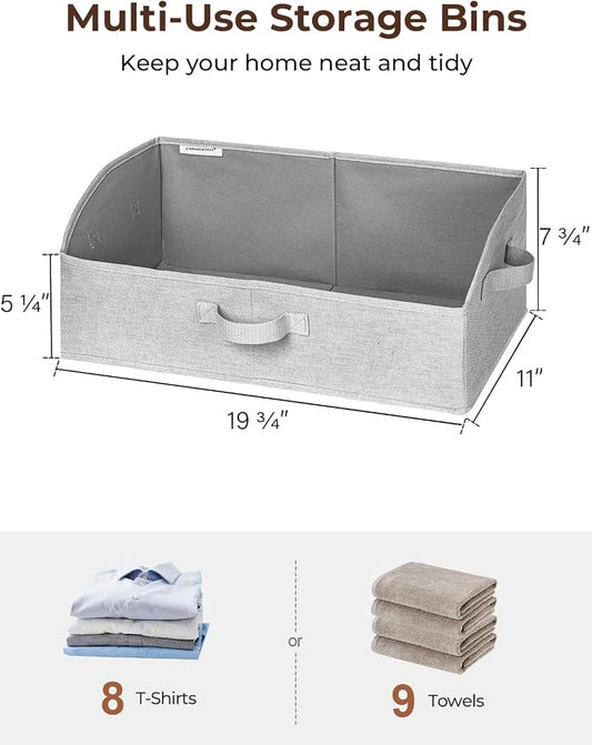 StorageWorks Closet Storage Bins, Trapezoid Organizer Box - Image 2