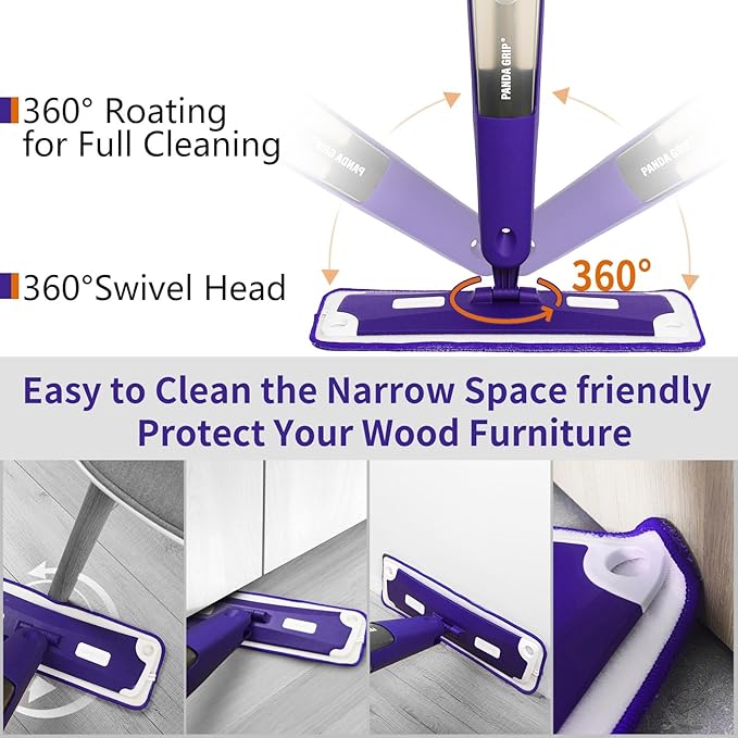 Mops for Floor Cleaning, Wet and Dry Spray Mop - Image 2