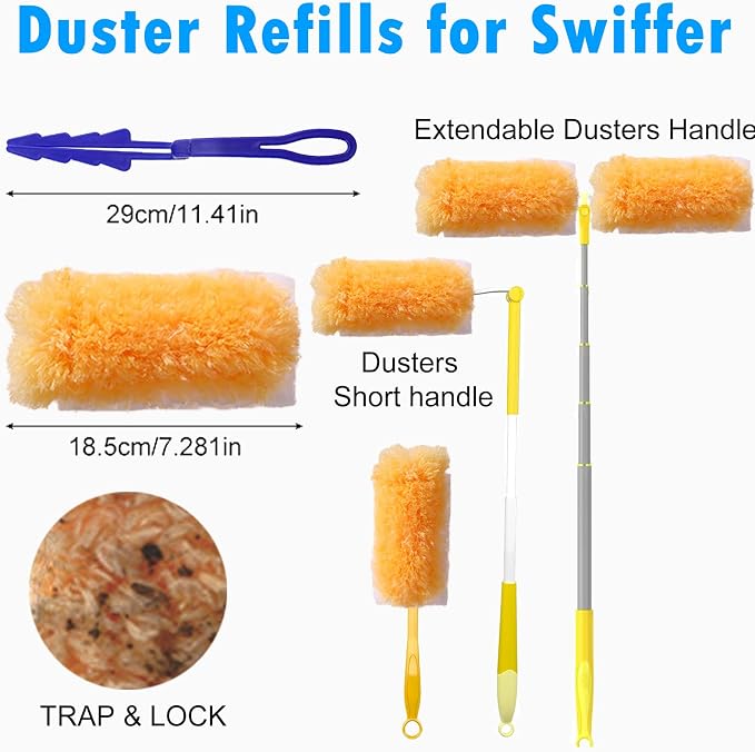 10 Count Heavy Duty Duster Kit for Swiffer Duster, Unscented Disposable Dusters - Image 5