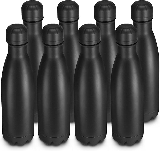 17oz Cola-Bottle Shaped Stainless Steel Leak-proof Water Bottle, Double Wall by Unknown