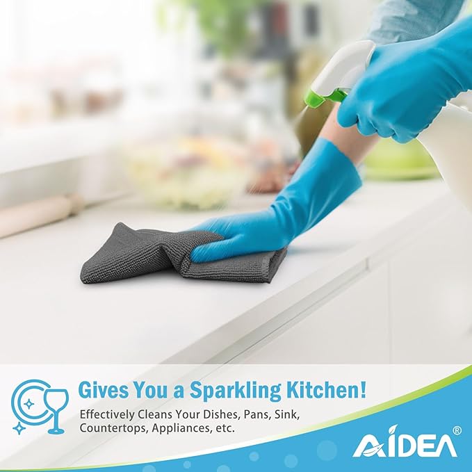 AIDEA Microfiber Cleaning Cloth-12PK, Soft Microfiber Towels - Image 5