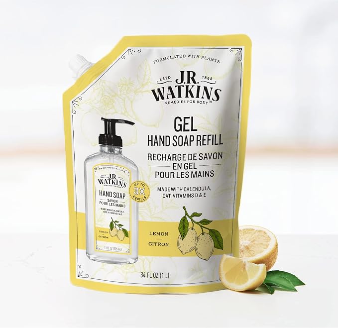 J.R. Watkins Gel Hand Soap Refill Pouch, Scented Liquid Hand Wash - Image 5