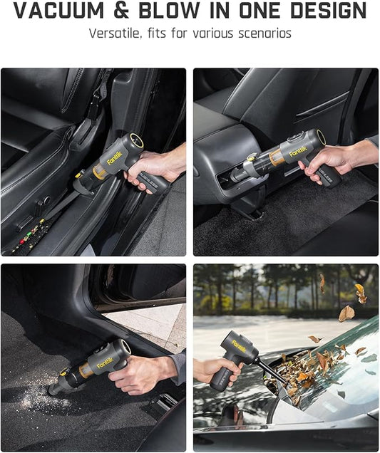 Fanttik Slim V9 Mix Car Vacuum, 4 in 1 Handheld Air Duster, 12000PA Suction - Image 2