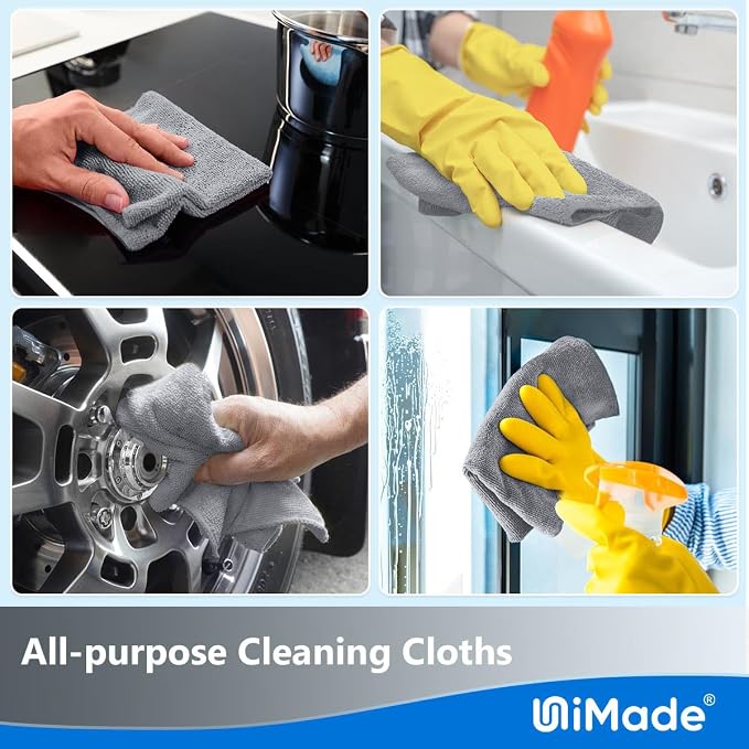 Microfiber Cleaning Cloth, 100 Sheets Microfiber Towels - Image 7
