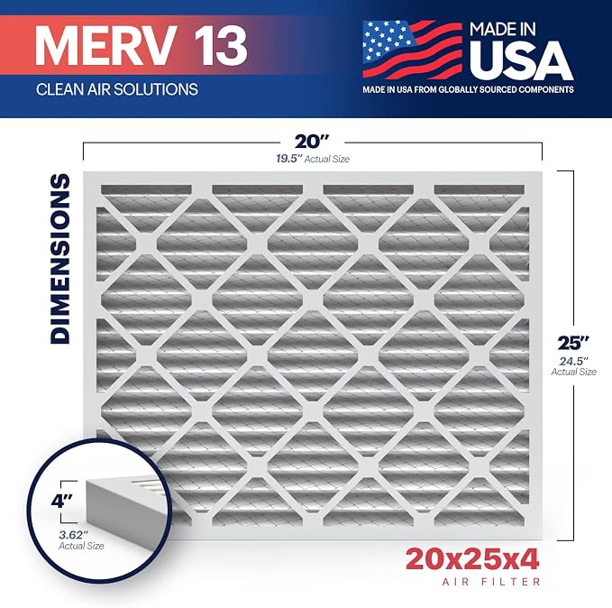 BNX TruFilter 20x25x4 MERV 13 Air Filter - Image 2