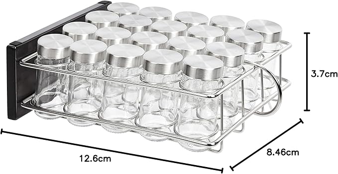 Amazon Basics 20 Jars Spice Organizer Rack - Image 6