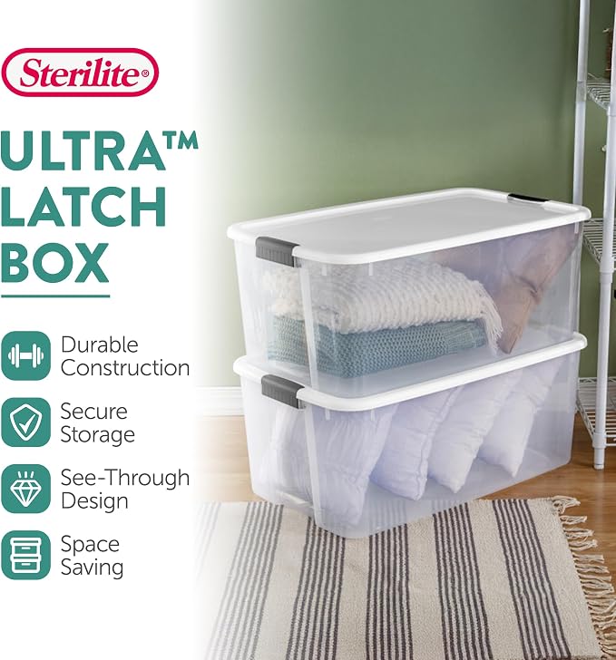 Sterilite 12-Pack Ultra Latching Box, Storage Bins - Image 3