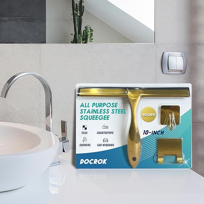 All-Purpose Stainless Steel Shower Squeegee - Image 7
