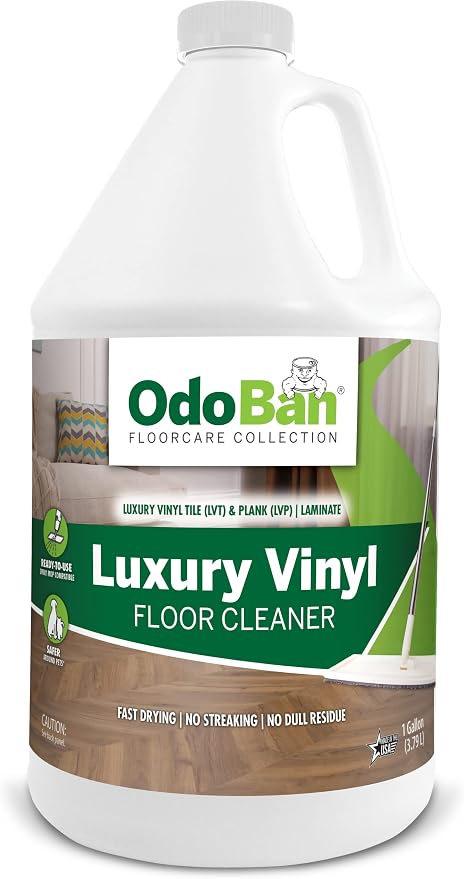 OdoBan Ready-to-Use Luxury Vinyl Floor Cleaner, Streak Free and Neutral PH by OdoBan