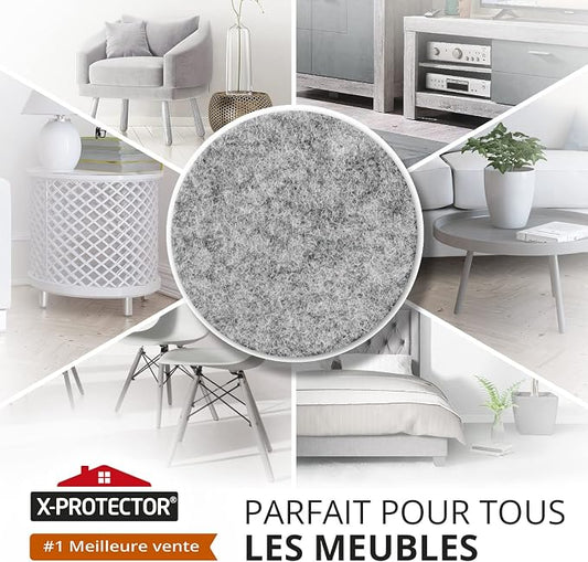 235 pcs Grey Felt Furniture Pads X-Protector! Huge Quantity of Furniture Pads - Image 2
