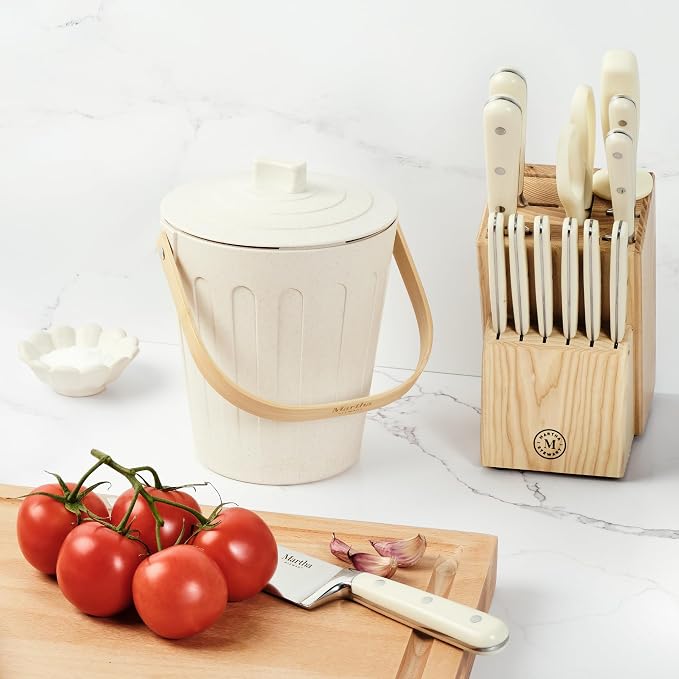 Martha Stewart Indoor Compost Bin | Countertop Composting Bucket - Image 2