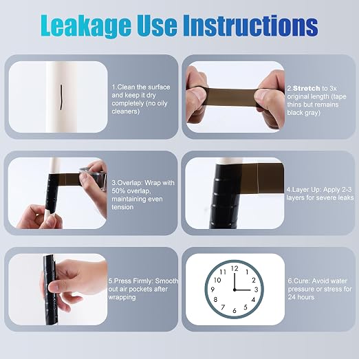 Lichamp Seal Self Fusing Silicone Tape, 1 Inch x 10 Feet x 10 Rolls, Total 100 - Image 5