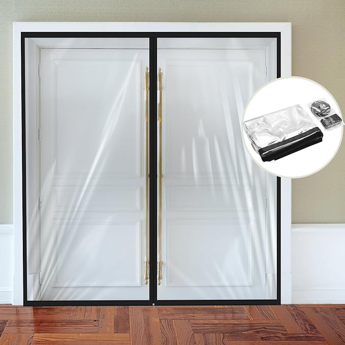 Amylove Zipper 72 x 80 Inch Dust Barrier Door Kit Construction Door Barrier 6 x by Amylove