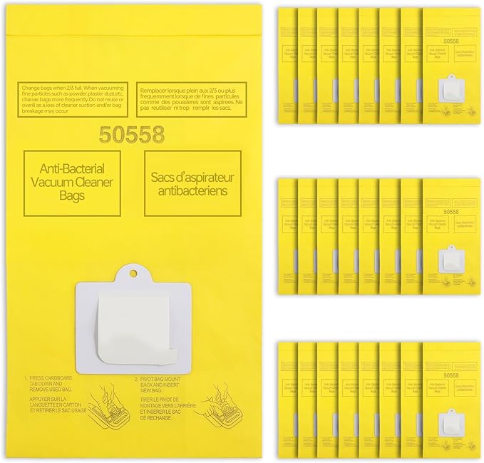 25 Pack Replacement Vacuum Bags by BEBEMOR