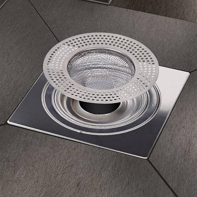 2pcs Heavy Duty Stainless Steel Slop Basket Filter Trap, 3.54" Top / 1.65" Mesh - Image 4