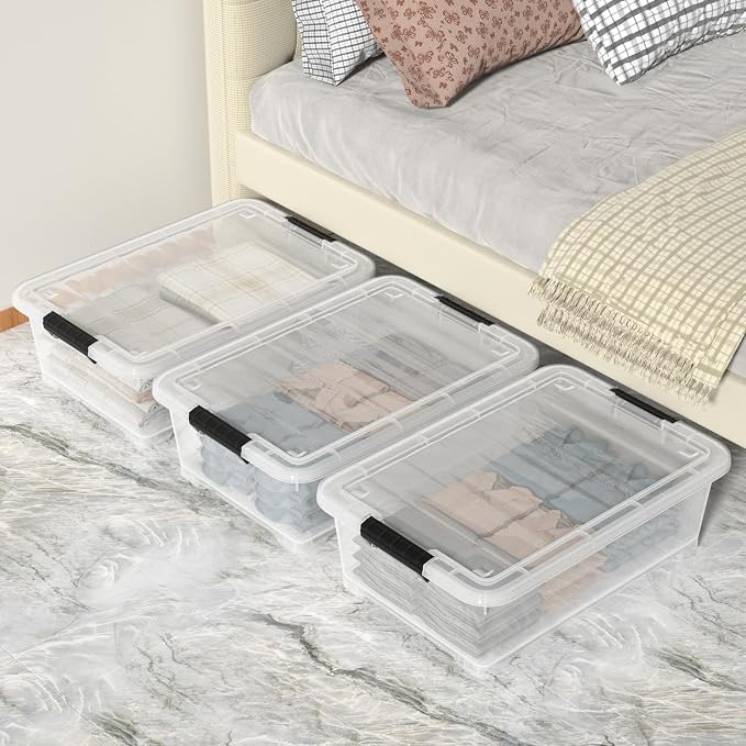 20L Under Bed Storage Containers, Closet Organizers and Storage Bins, Under Bed - Image 4