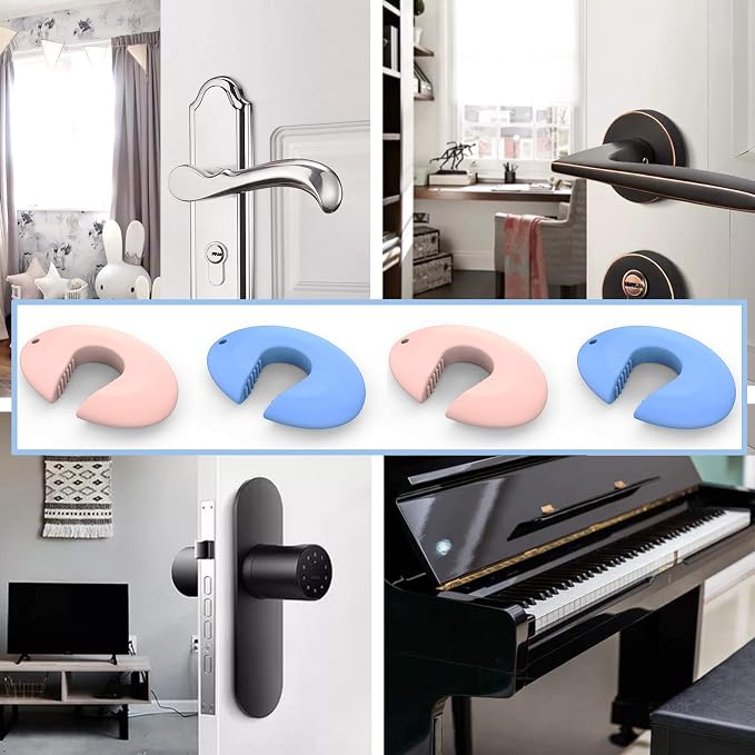 Silicone Door Pinch Guard and Door Slam Stopper, Durable Finger Pinch Guard - Image 7
