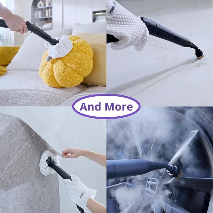Steam Cleaner: 1650W, Fast 50-Sec Heat-Up-21-Piece Kit Refill Anytime-No - Image 6